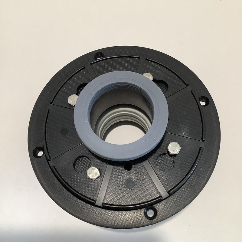 2 INCH Shower Drain Base with Adjustable Ring + Rubber Coupler for Linear Drain gallery
