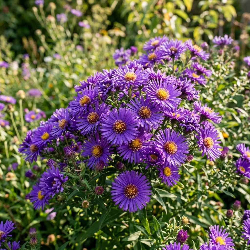 50 Purple Aster Seeds for Planting - Vibrant Heirloom Perennial Garden Floral gallery
