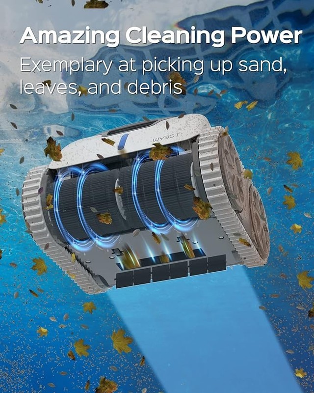 WYBOT Robotic Pool Cleaner APP Wall Climbing 65W Excellent - Scratch & Dent gallery