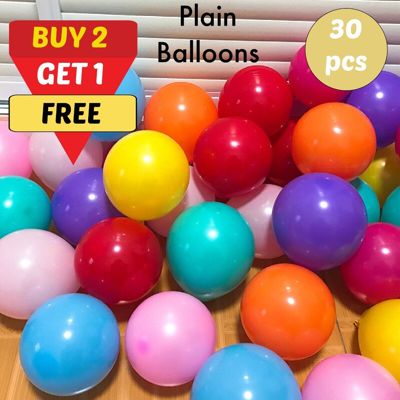 20 X Latex PLAIN Metallic BALOON Balloon Curling Ribbon Birthday Party DECOR UK gallery