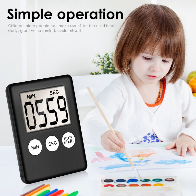 Large LCD Digital Kitchen Cooking Timer Count-Down Up Clock Loud Alarm Magnetic gallery