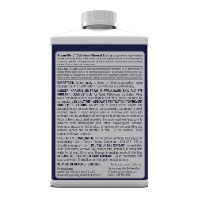 Klean Strip 32 -fl oz Fast to dissolve Odorless mineral spirits gallery
