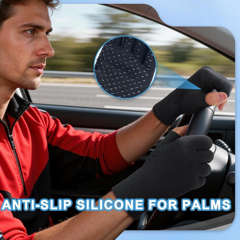 2-Pair Arthritis Compression Gloves- for Hand Arthritis, Carpal Tunnel Pain, gallery