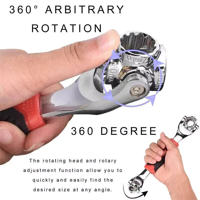 52 in 1 Universal Wrench Multi-Function Socket Tiger Spanners Adjustable Tools gallery
