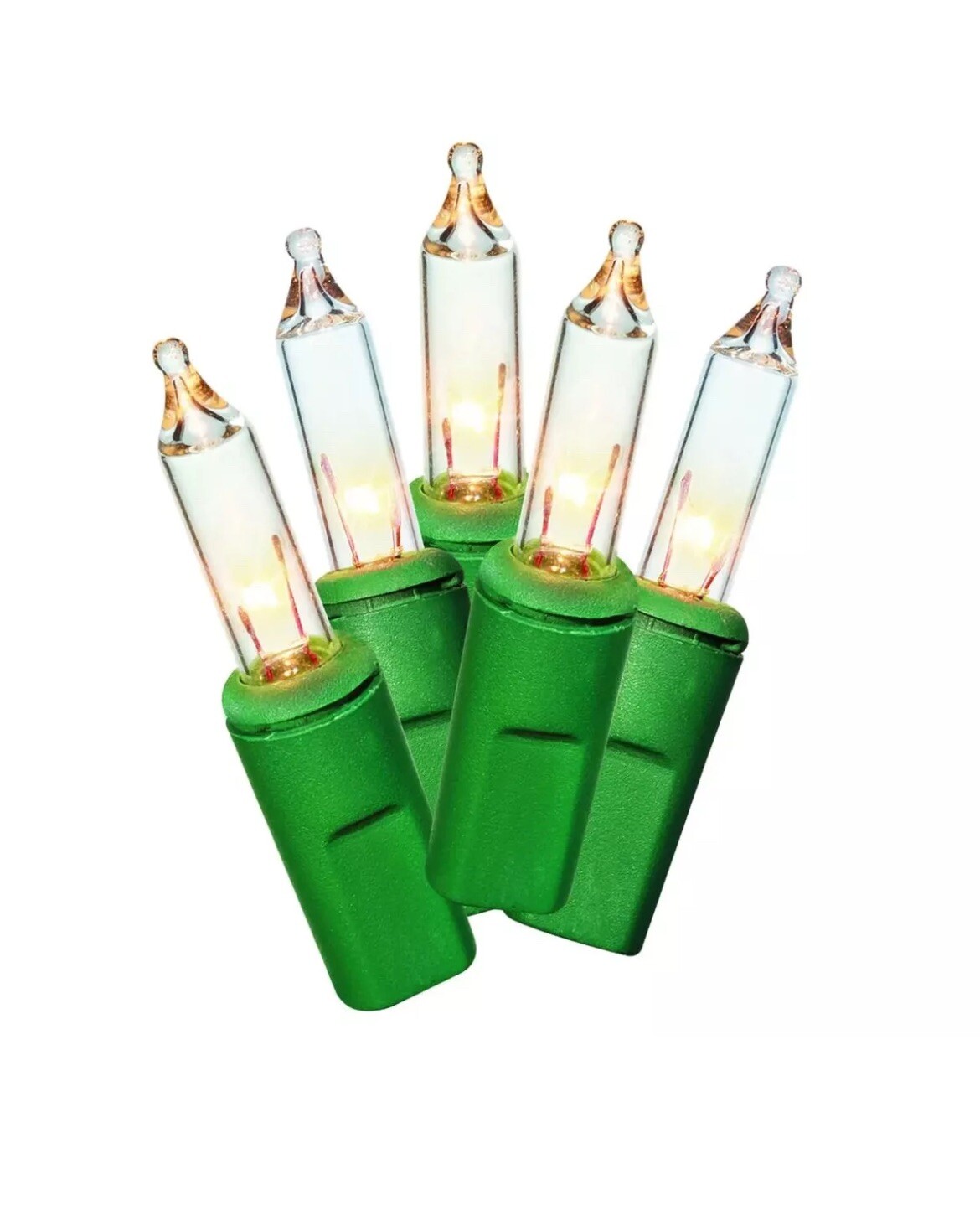 100 Count Clear Incandescent Mini Lights Green Wire 21 Ft Holidays Weddings New! gallery