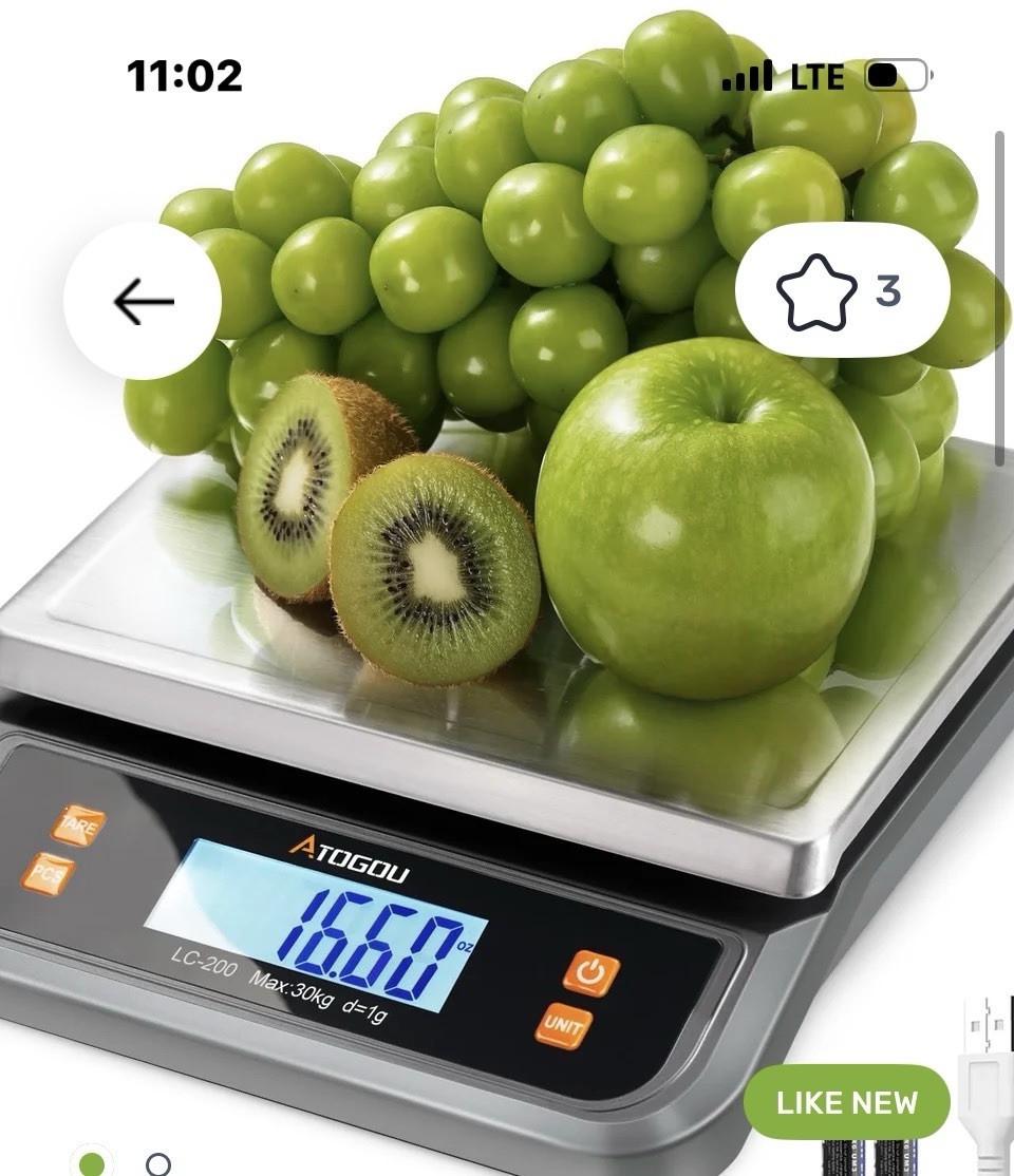 Atogou 88lb Commercial Digital Kitchen Scale gallery