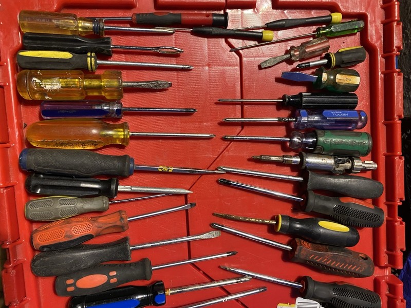 Assorted Screwdriver, Flathead & misc Large Lot Over 45 Pieces gallery