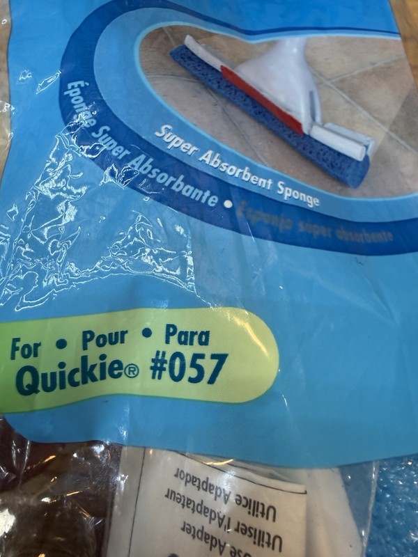 Quickie Mop & Scrub Roller Mop Refill Type R Fits Mop #057 New in Pack gallery