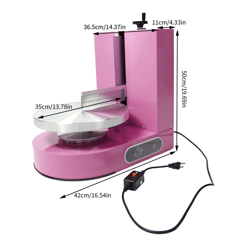 Adjustable Cake Cream Spreading Machine Cake Decorating Machine W/LCD Display gallery