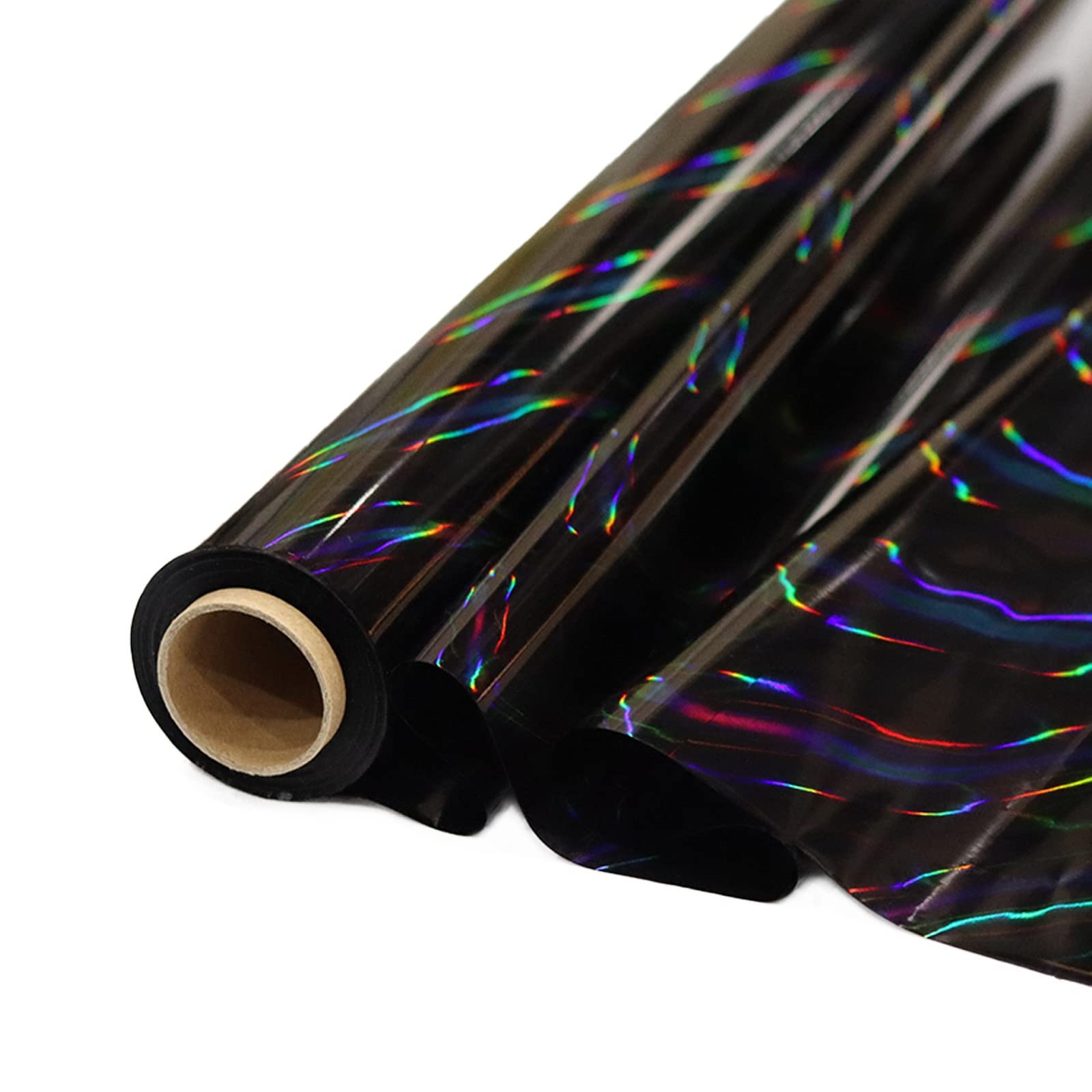 CMFYHM Iridescent Black Cellophane Wrap Roll I 34 In Wide X 100 Ft Long I Col... gallery