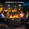 43" 3-in-1 Propane Fire Pit Table - 50,000 BTU for Outdoor Fun gallery