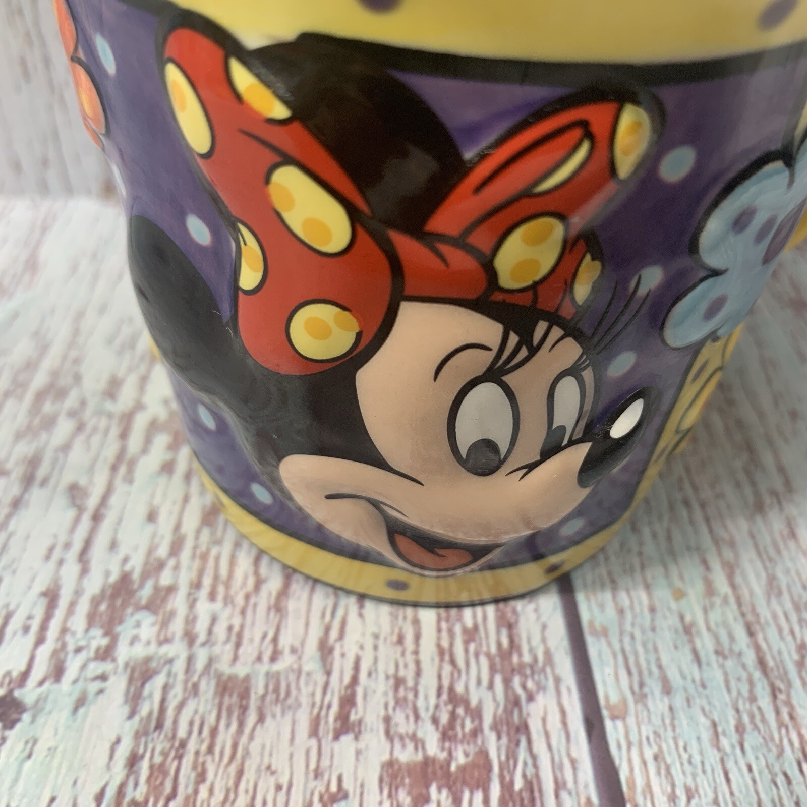 Disney Blue & Yellow Raised Minnie Mouse Coffee Mug gallery