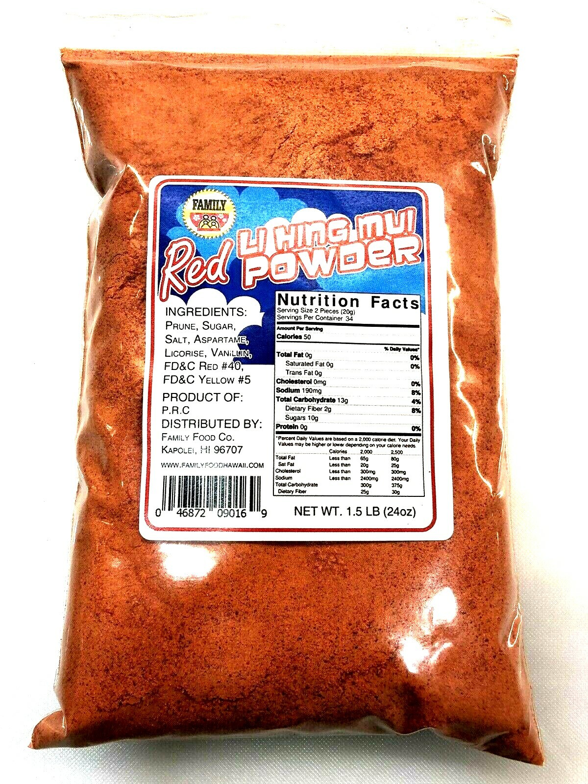 🌺FOUR LI HING MUI PLUM POWDER 1.5 LB (24oz) FAST SHIPPING - NEW STOCK gallery