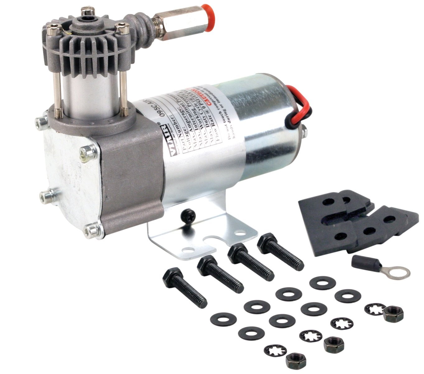 VIAIR 90 Series 12V Air Compressor with Omega Bracket Max 132PSI 1CFM Free Flow gallery