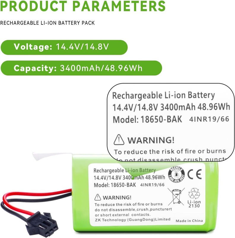 3400mAh Battery For Eufy RoboVac 11 11C 11S Max 12 15T 15C Max,25C,30,30C 35C gallery