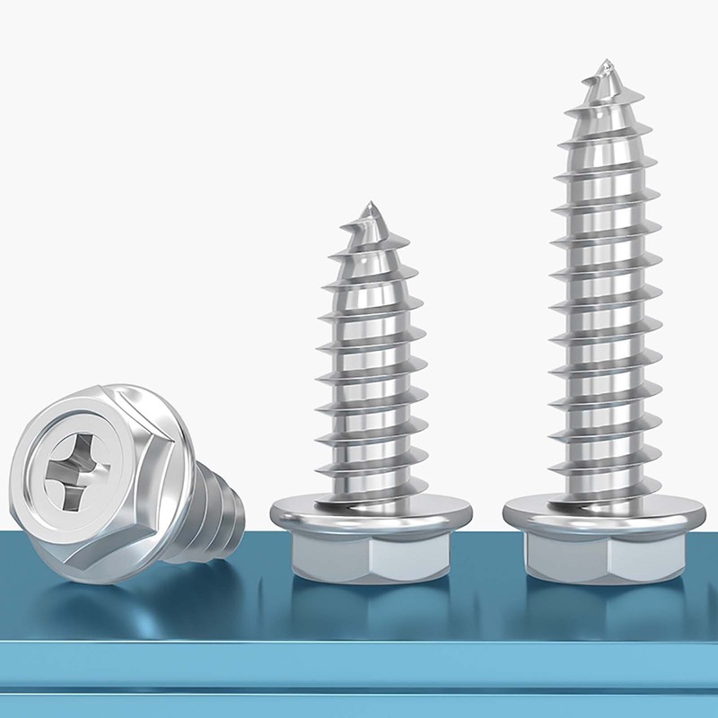 Flanged Self Tapping Screws Stainless Steel Hexagon Hex Head Tappers M3 M4 - M10 gallery