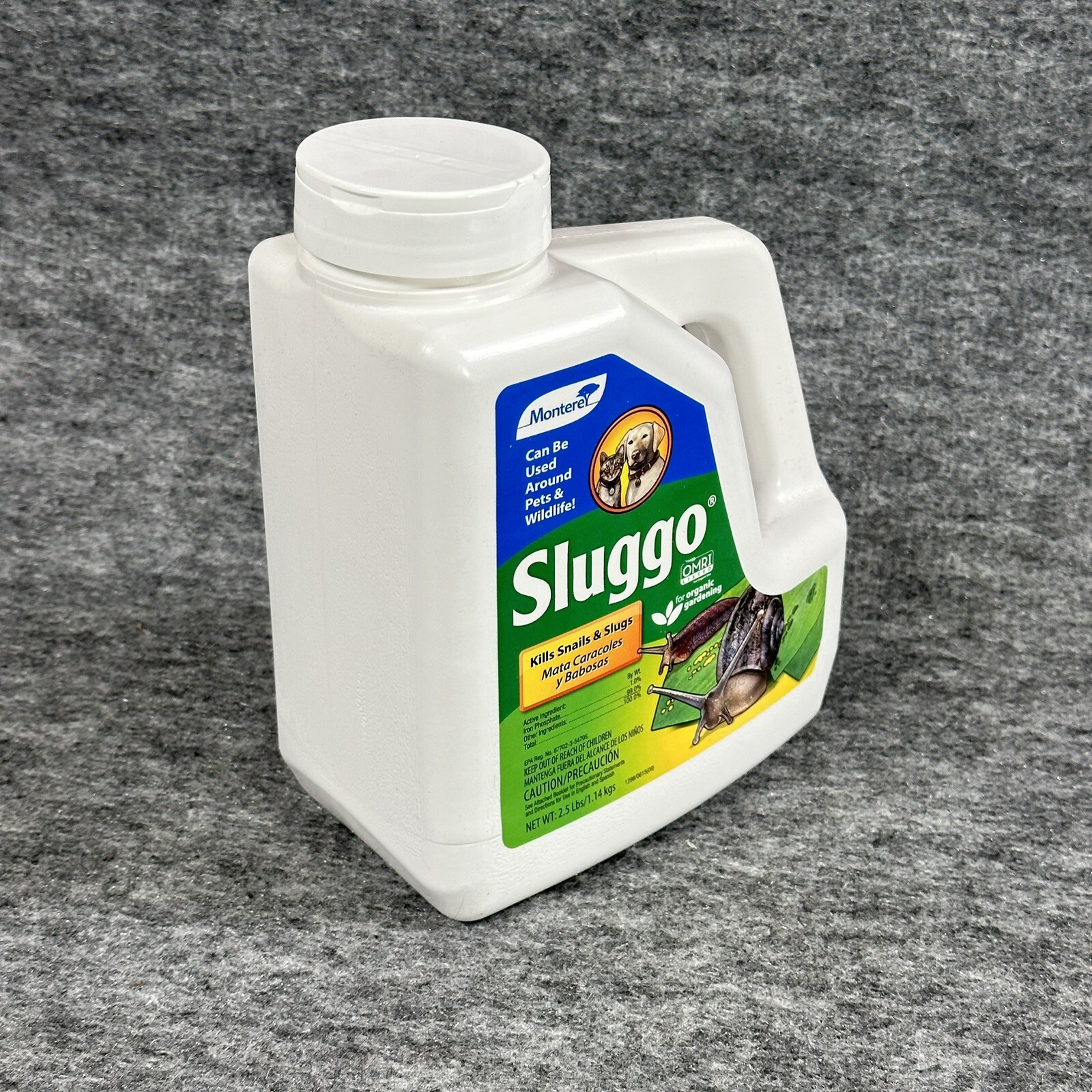 Monterey Sluggo Slug & Snail Pellets for Organic Gardening, 2.5 lbs gallery