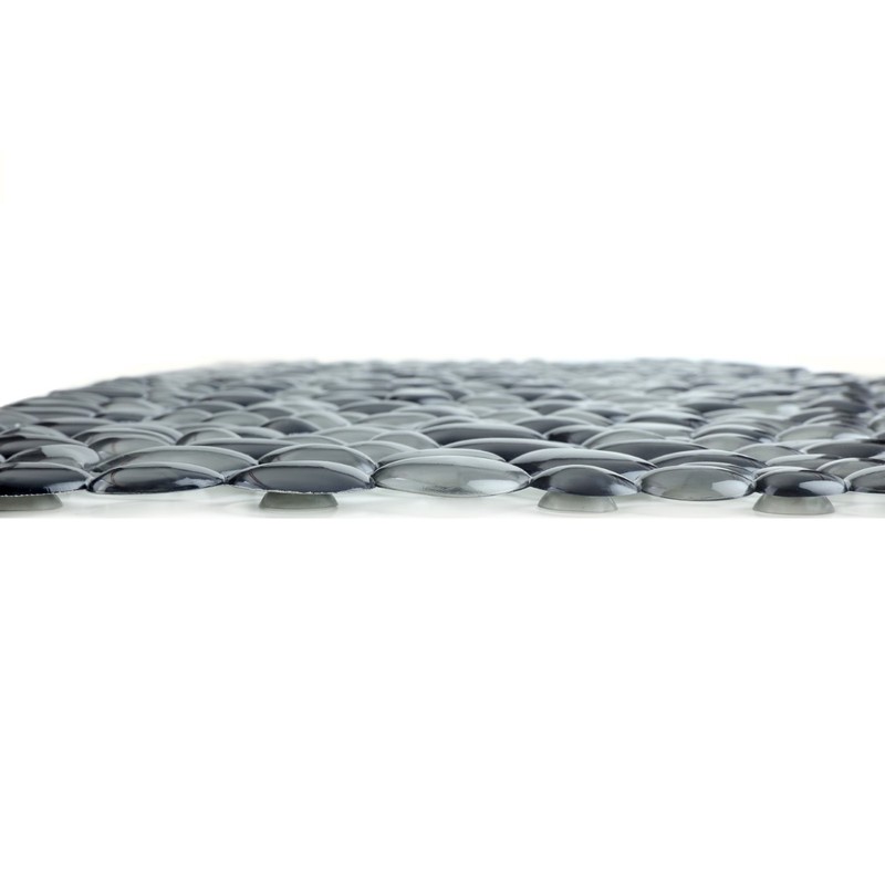 SlipX Solutions Extra Long Pebble Bath Mat - Dark Grey gallery