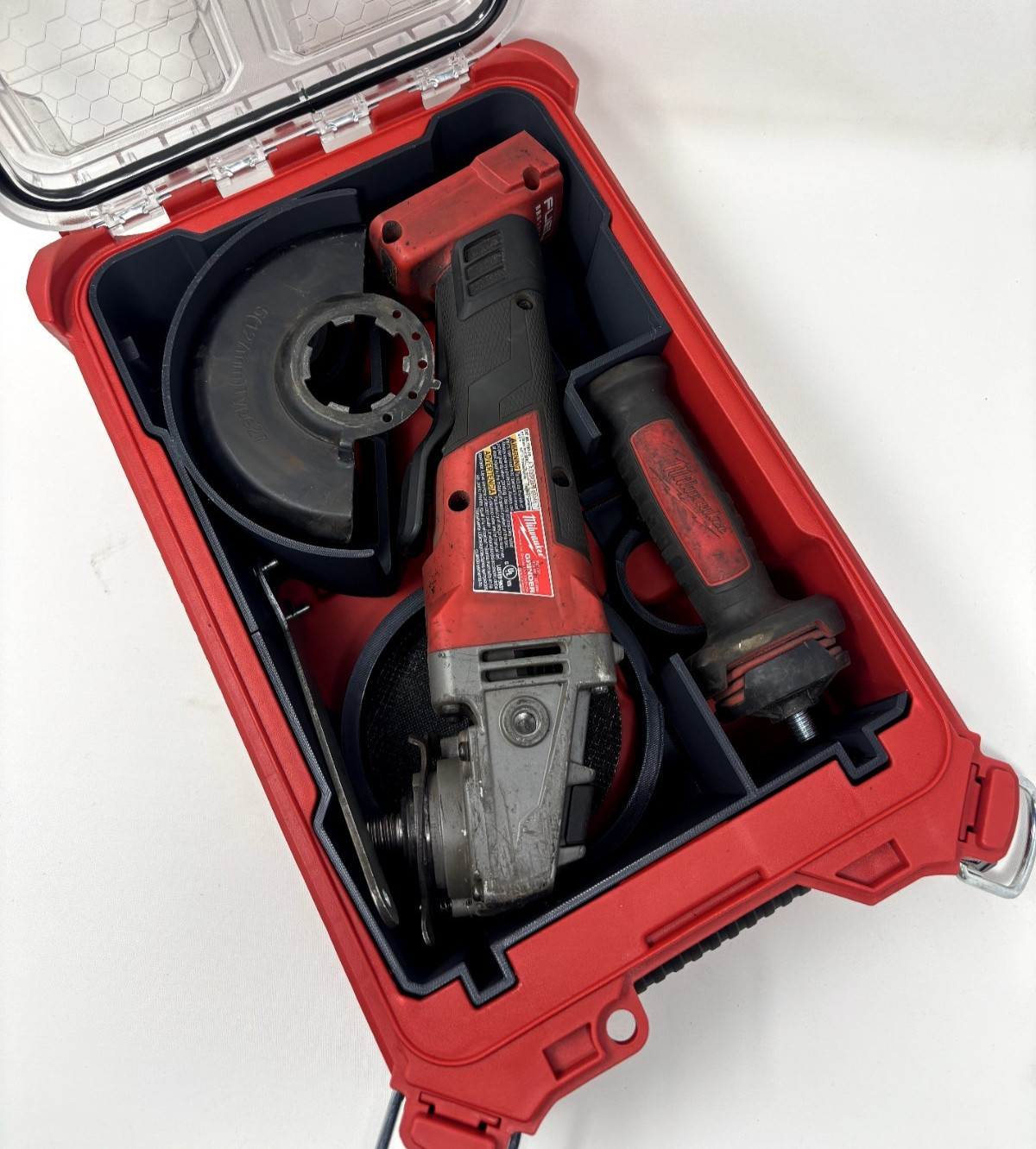 Fits Milwaukee Packout Deep Storage Tray INSERT for 4 1/2" Grinder & Accessories gallery