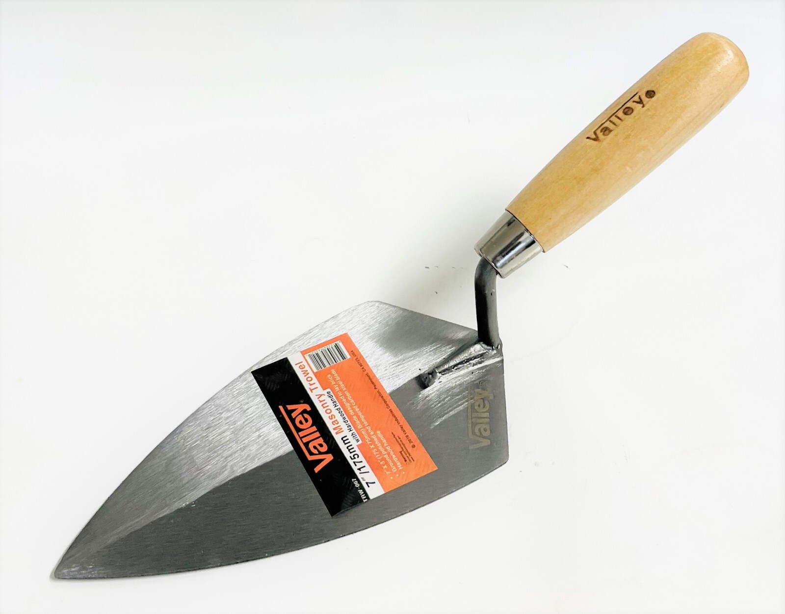 Valley 7" x 3" (175 x 75mm) Point Trowel with Hardwood Handle, TRW-007 gallery