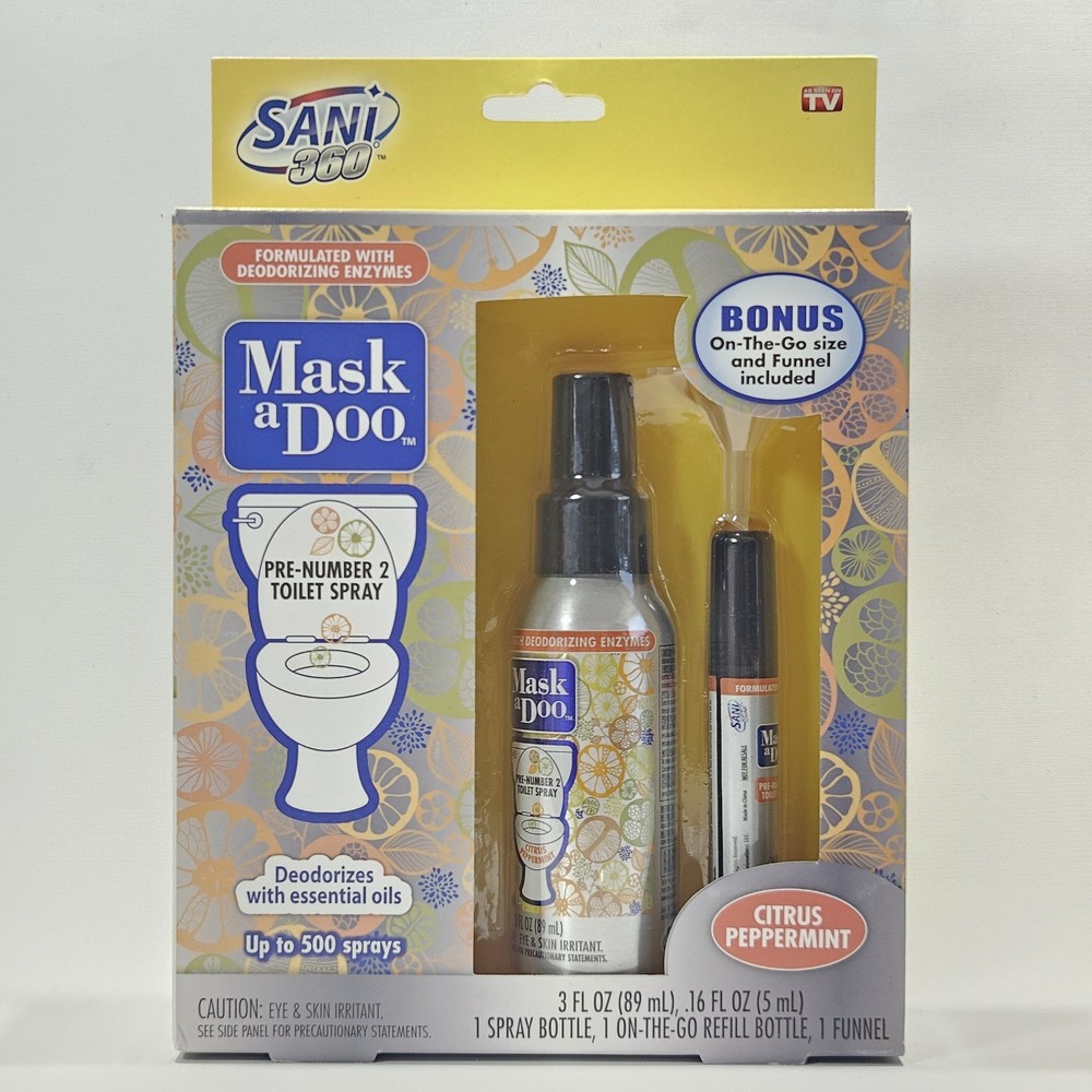 Sani 360 Formulated With Deodorizing Enzymes Pre-Number 2 Toilet Spay