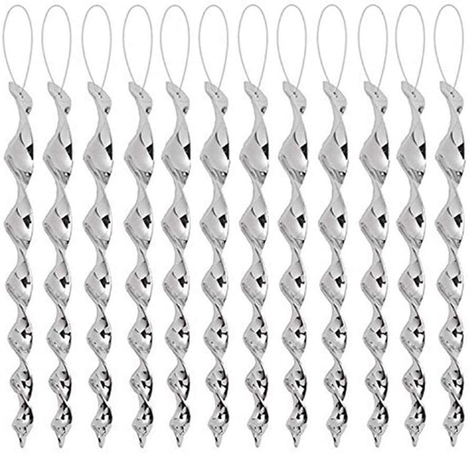 12 pcs Bird Repellent Wind Twisting Scare Rods Reflective Spiral Deterrent N279 gallery