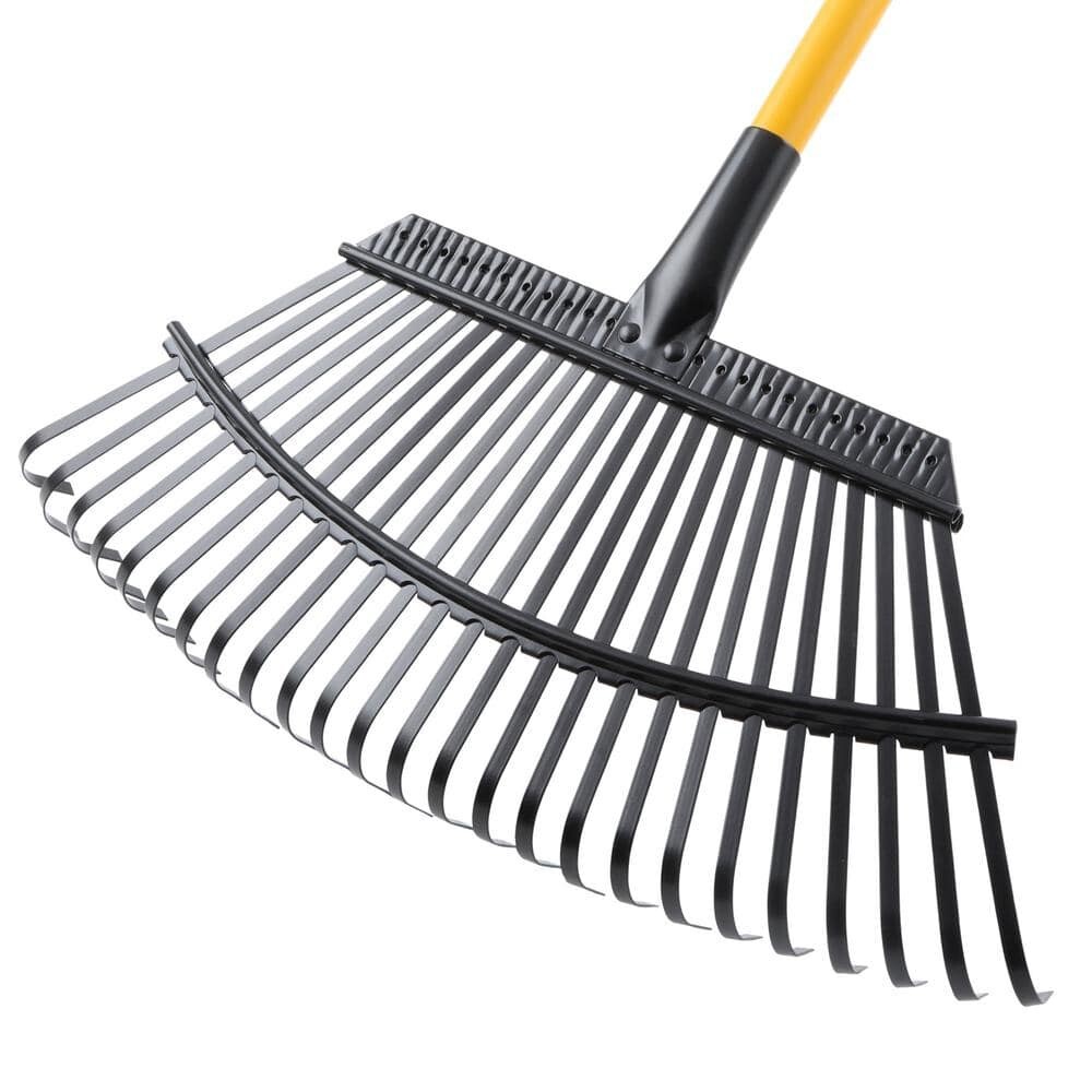 True Temper Lawn Rake 48 in Aluminum Handle Lightweight Durable Steel 25-Tine gallery