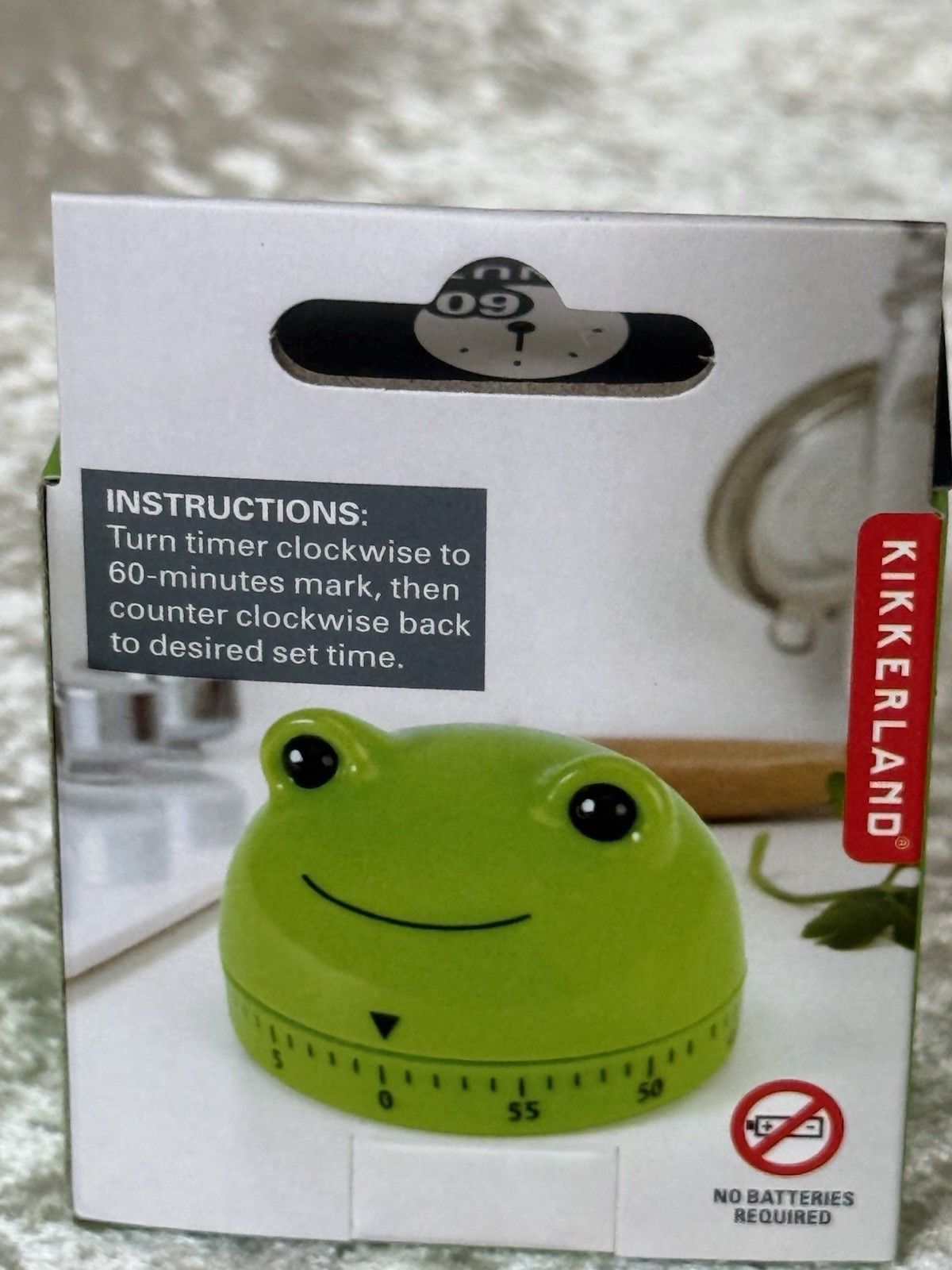 Kirkland Frog Kitchen Timer. No Batteries Required. New In Box. gallery