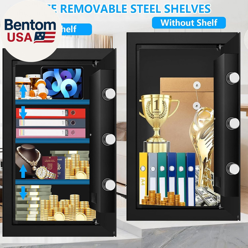 6.1 Cuft Large Fireproof Safe for Documents, Digital Security Personal Safety Bo gallery