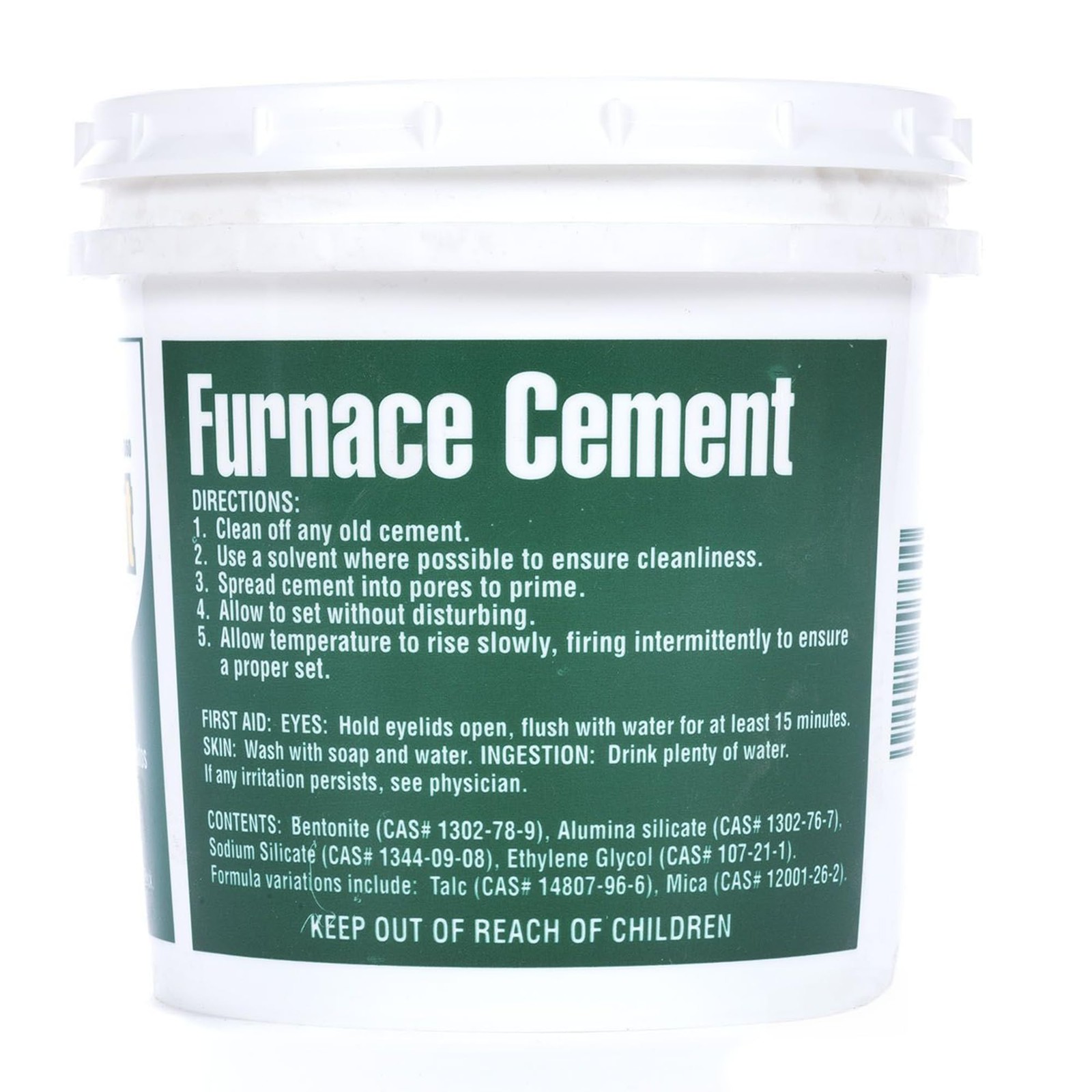 Furnace Cement, Ready-to-Use Refractory Retort Cement, High Temperature Ceme... gallery