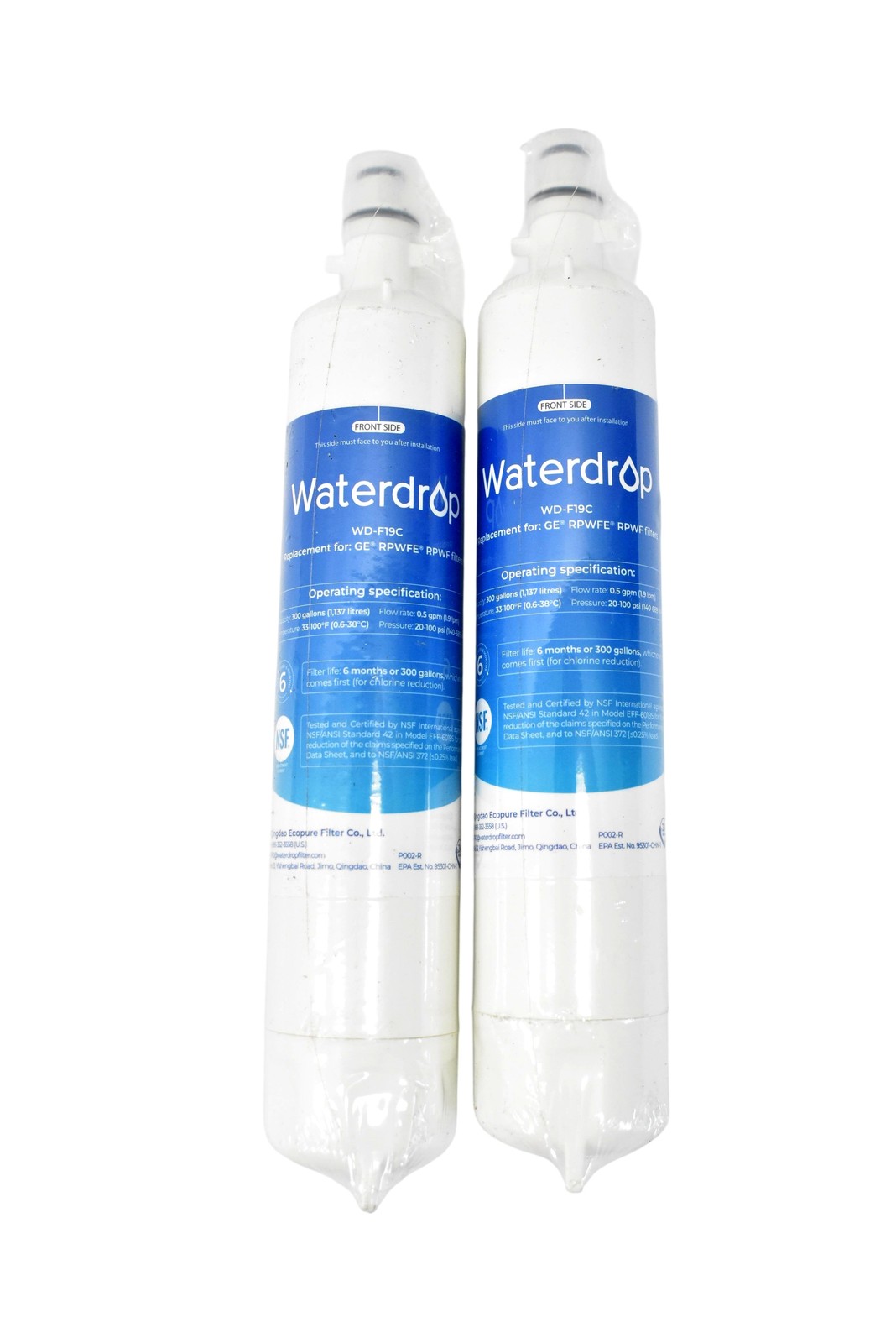 2 WD-F19C Waterdrop Replacement Filter with Built in Chip for GE RPWF RPWFE E27 gallery