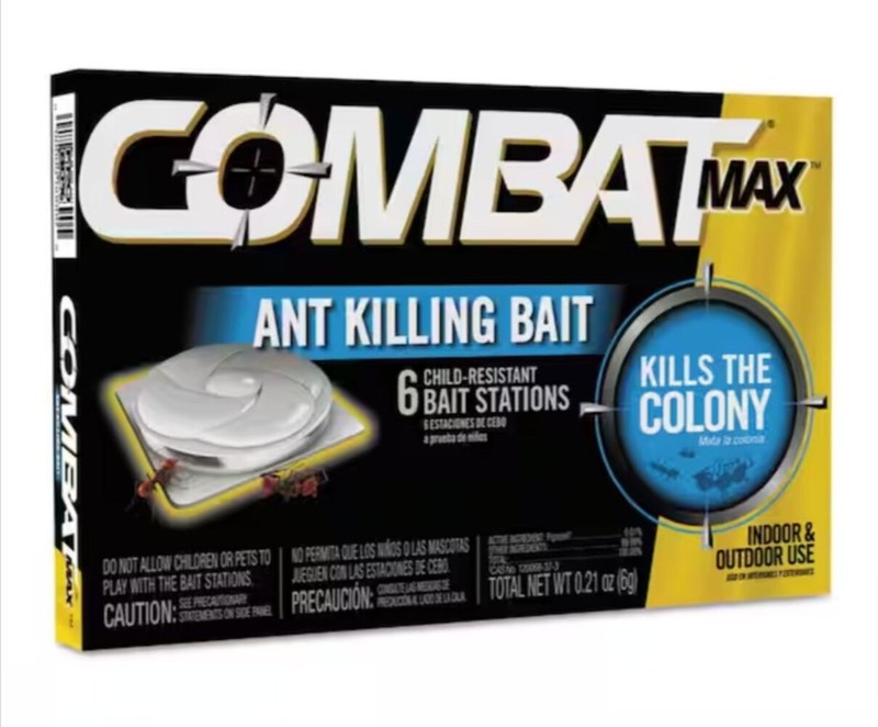 Combat Max Source Kill Ant Báit Killing Indoor Outdoor Lot of 12 - 6 Station Pac gallery