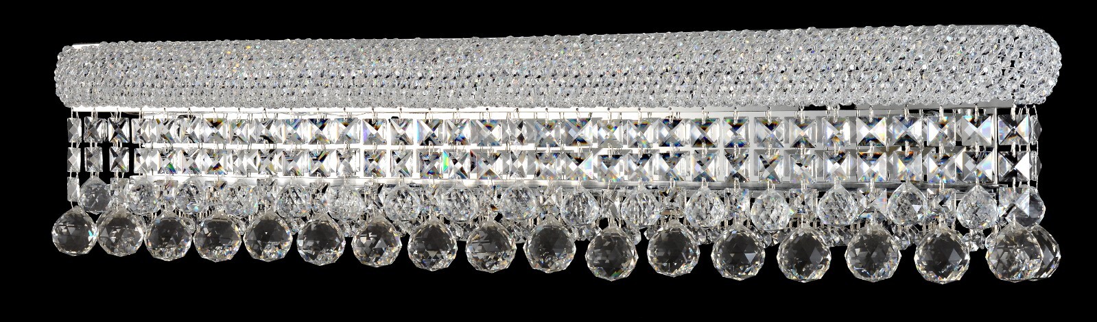 Primo Collection 6-Light 44x06x08 Crystal Vanity Wall Light in Chrome gallery