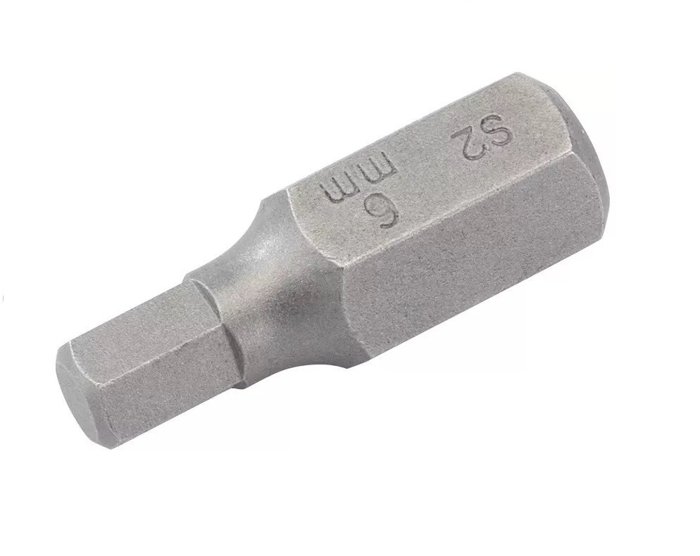 5pc-pack S2 Steel 1/4" (6mm) Shank Hex Allen Bits 25mmL H1.5,2,2.5-H6mm Option gallery