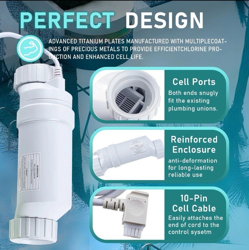 Salt Water Pool chlorinator System 40000 Gallon For Hayward Turbo Cell T-15 H gallery