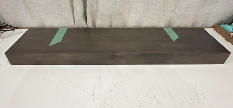 Merillat Autograph Single Piece Floating Shelf 42 Inch Length Stained Finish gallery