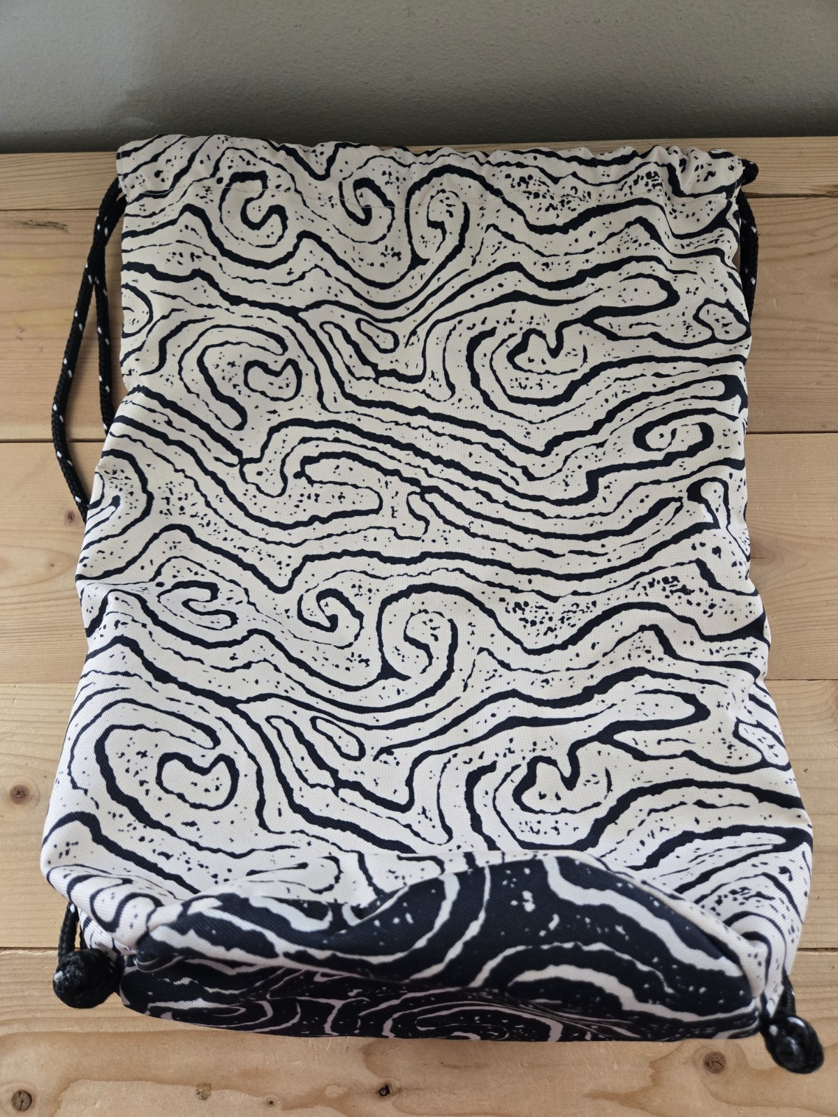 Dakine Cinch Backpack 17L Drawstring Bag Black White 5