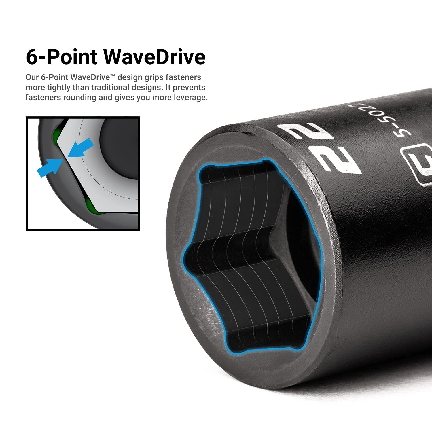 Capri Tools 11/8 In. Stubby Impact Socket 1/2 In. Drive 6point Sae gallery