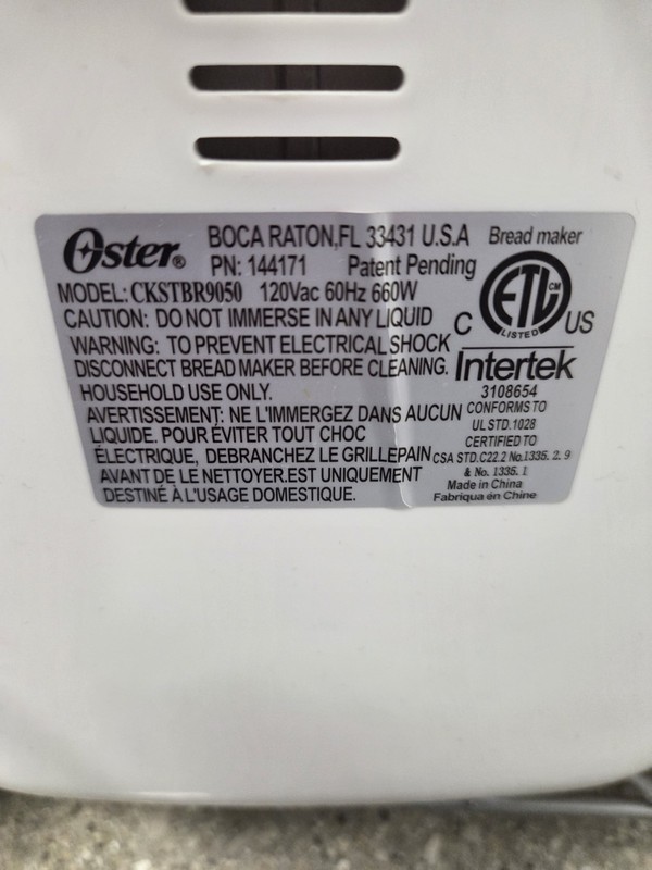 Oster CKSTBR9050 Bread Machine Paddle Kneading Blade Part Baker Maker Genuine gallery