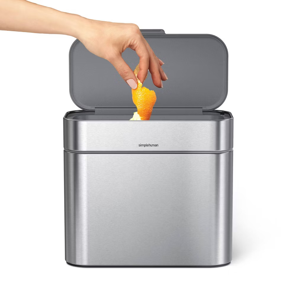 simplehuman Compost Caddy Silver gallery