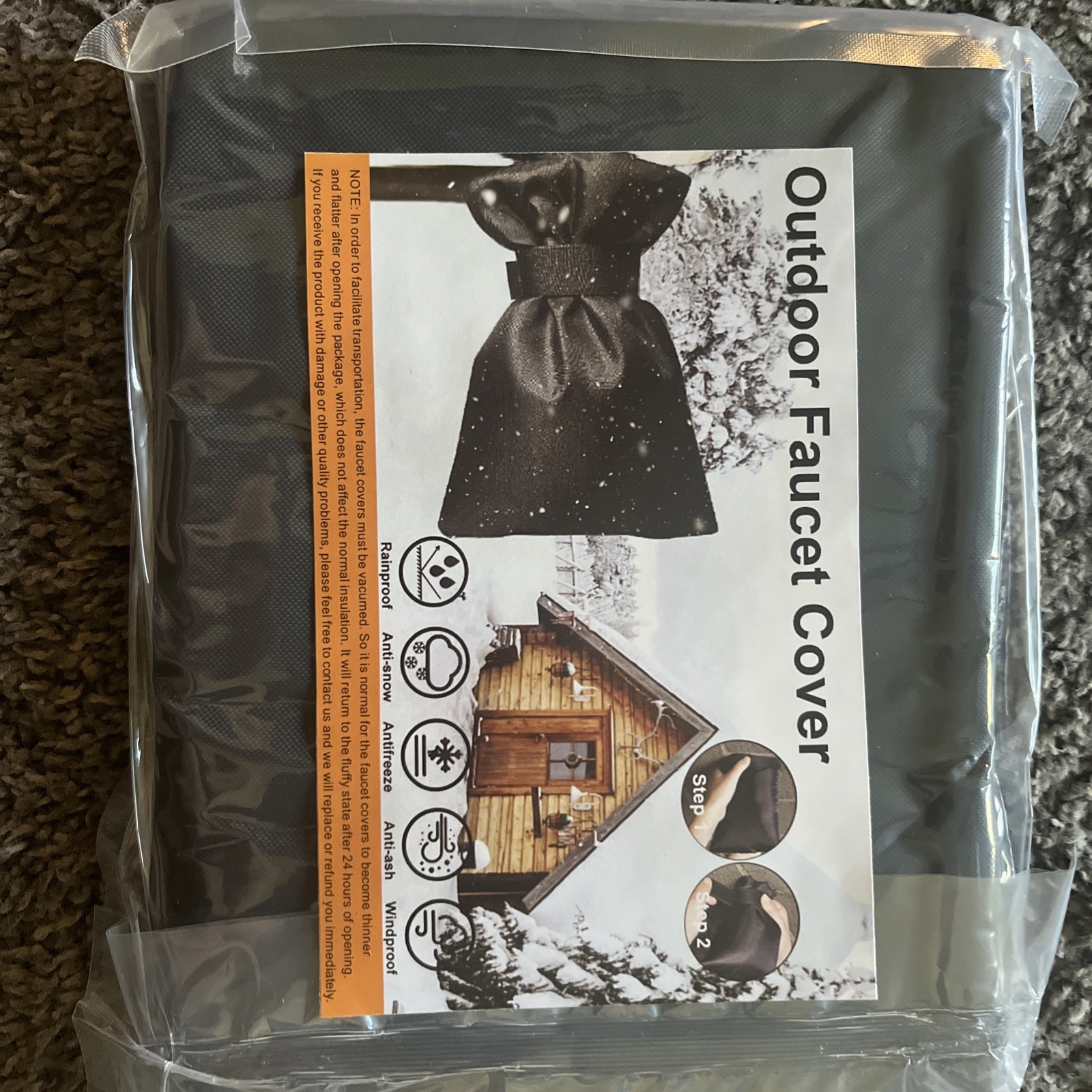 2 Pack Outdoor Faucet Covers for Winter Freeze Protection for Hose Bibs gallery