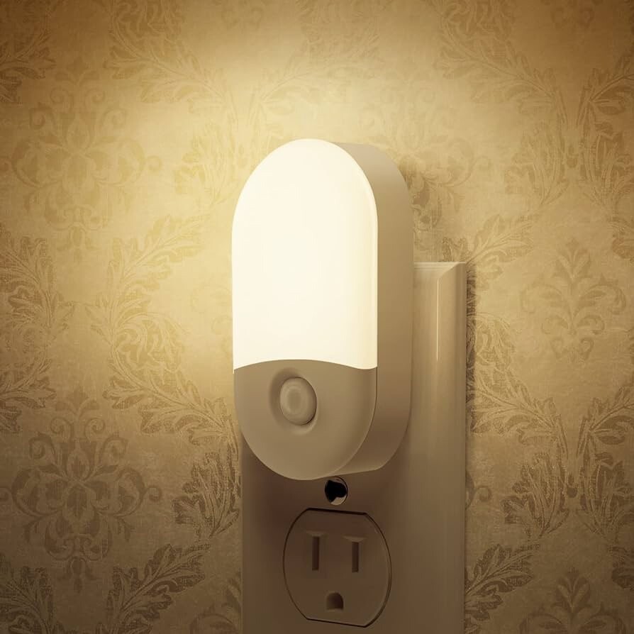 Motion Sensor Night Light Plug In 2 Pack LOHAS Motion Activated Night Light Warm gallery