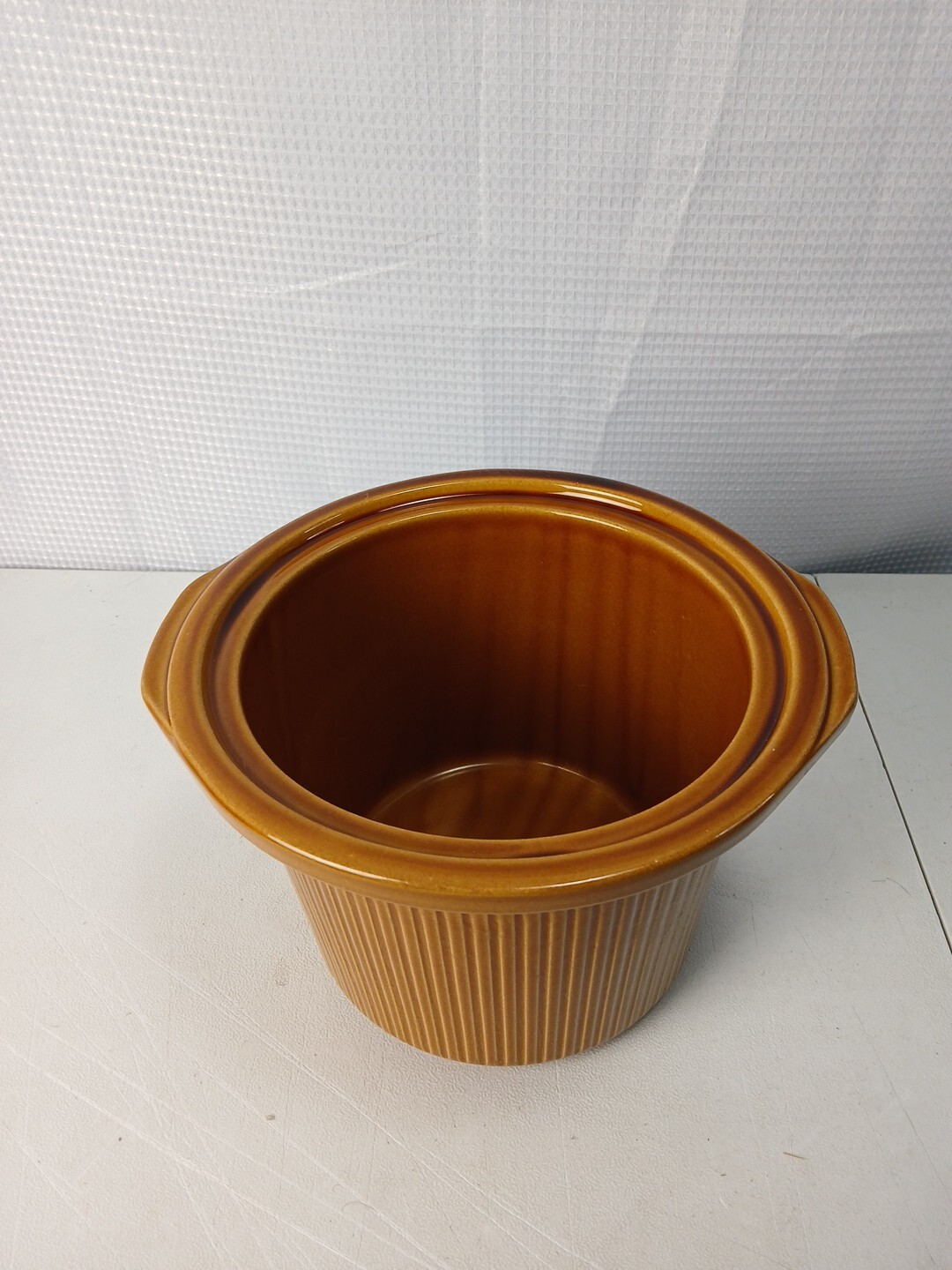 Rival D-256-762 Crockpot Slow Cooker Replacement Part Brown Insert ONLY gallery