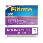 Filtrete High Performance Air Filter 1500 MPR 2015DC-4, 25 in x 25 in x 1 in gallery