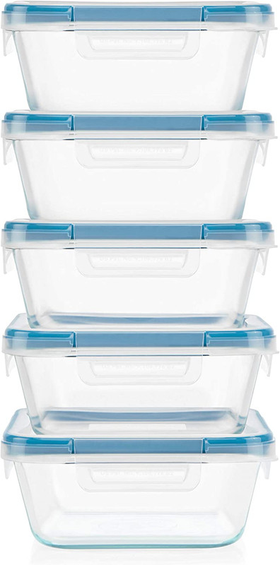 Snapware Total Solutions (5-Pack, 4 Cup) Glass Food Storage Containers Set, Airt gallery