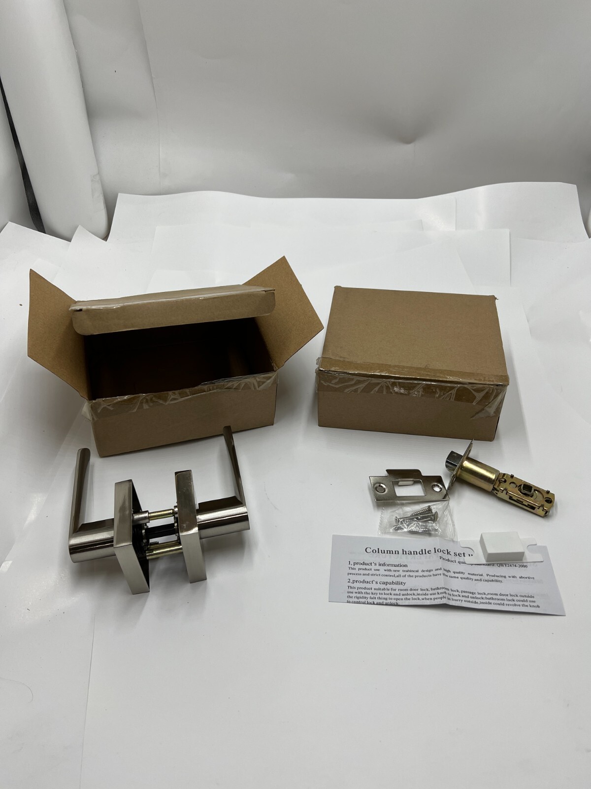 Door Handle Lock Adjustable Backset Stainless Steel QB/T2474-2000 gallery