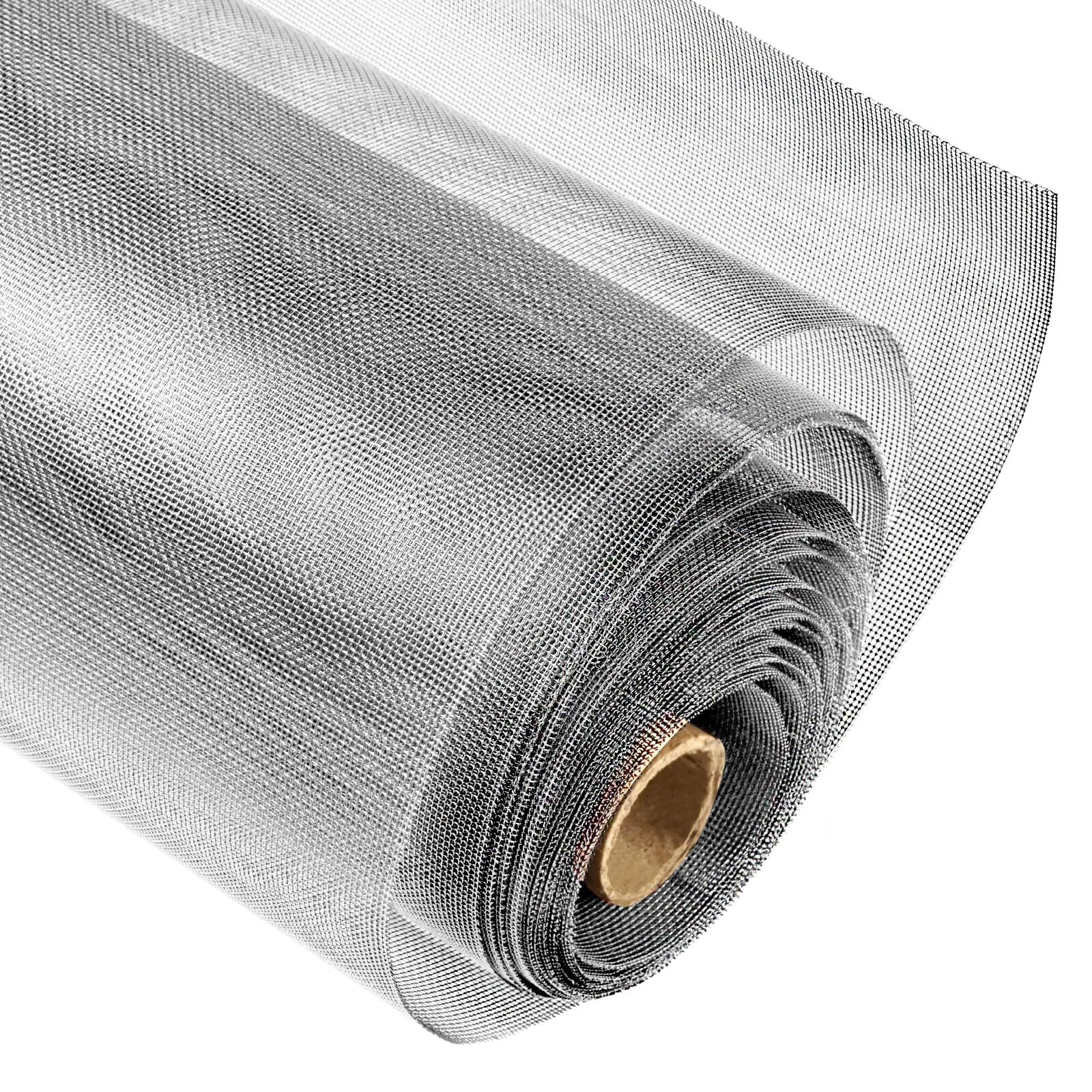 304 Stainless Steel Mesh Window Screen Roll, 35IN x 10FT Metal Window Screen ... gallery