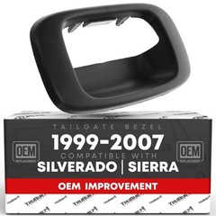Tailgate Handle Bezel w/ Metal Clip for Chevrolet Silverado; GMC Sierra – Imp…