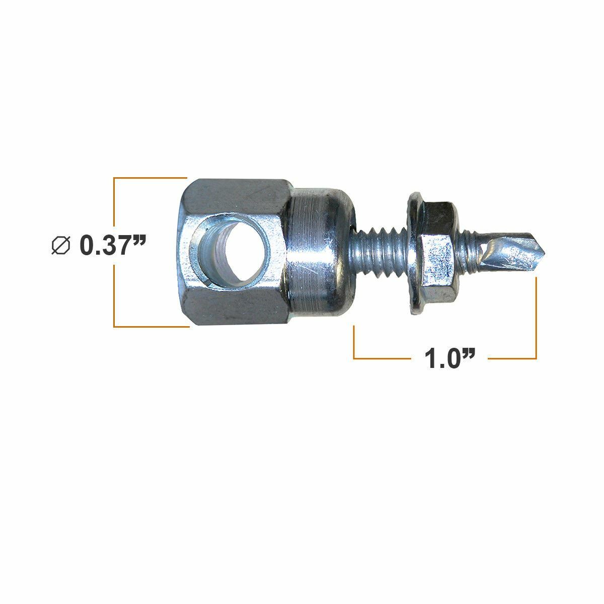 Sammys SWD 10 3/8 Inch Horizontal Thread Rod 1/4-14 x 1 Inch Screw Steel 50 Pcs gallery