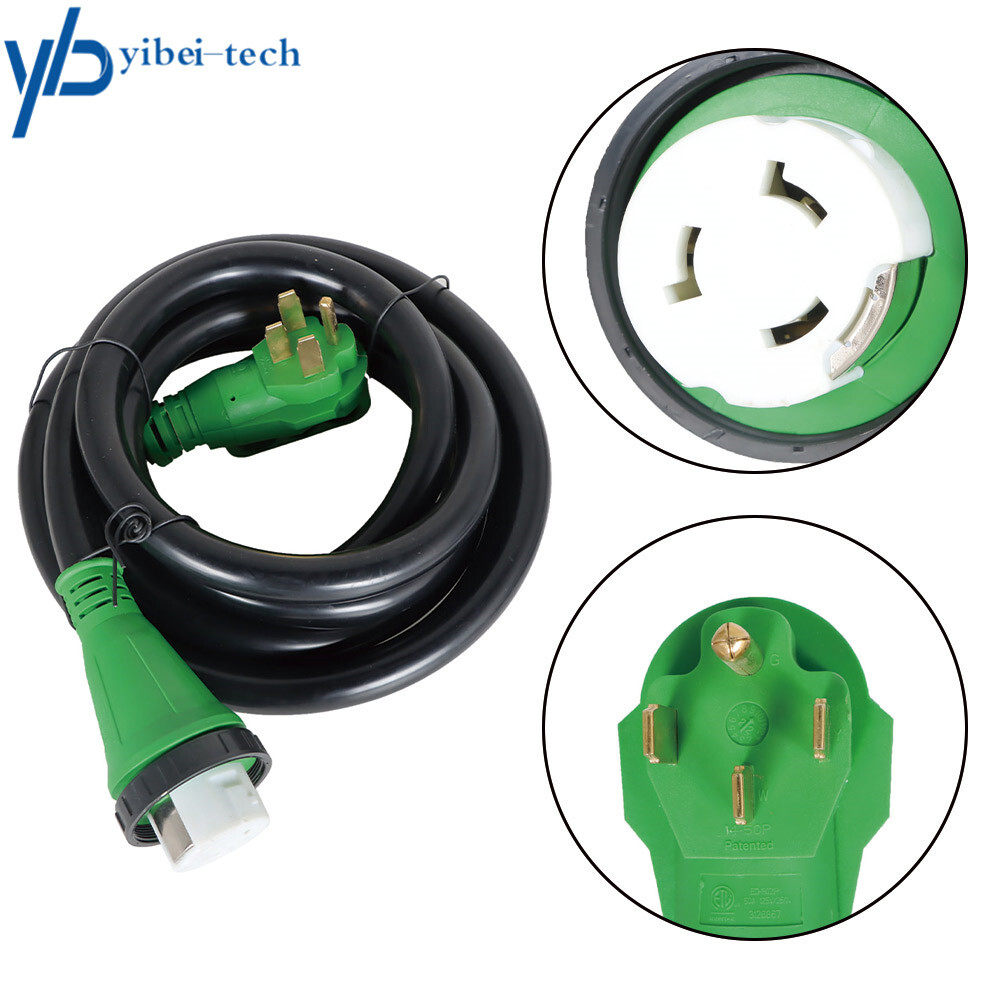 15~50ft RV 50 Amp RV Extension Power Cord 14-50P 125/250V Twist Lock & LED Light gallery